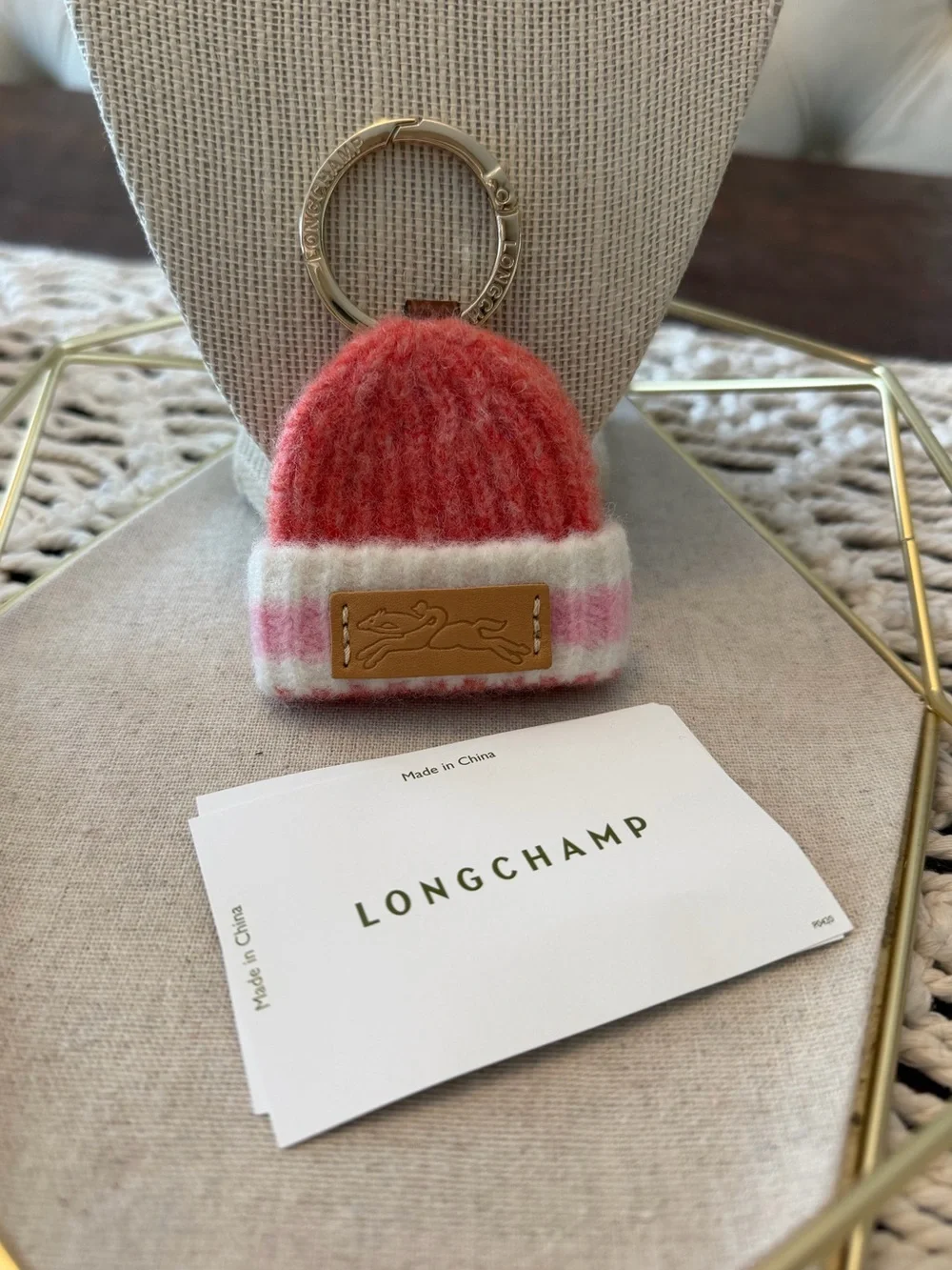 Longchamp Le Pliage Cacooning Beanie Bag Charm - New with Tags